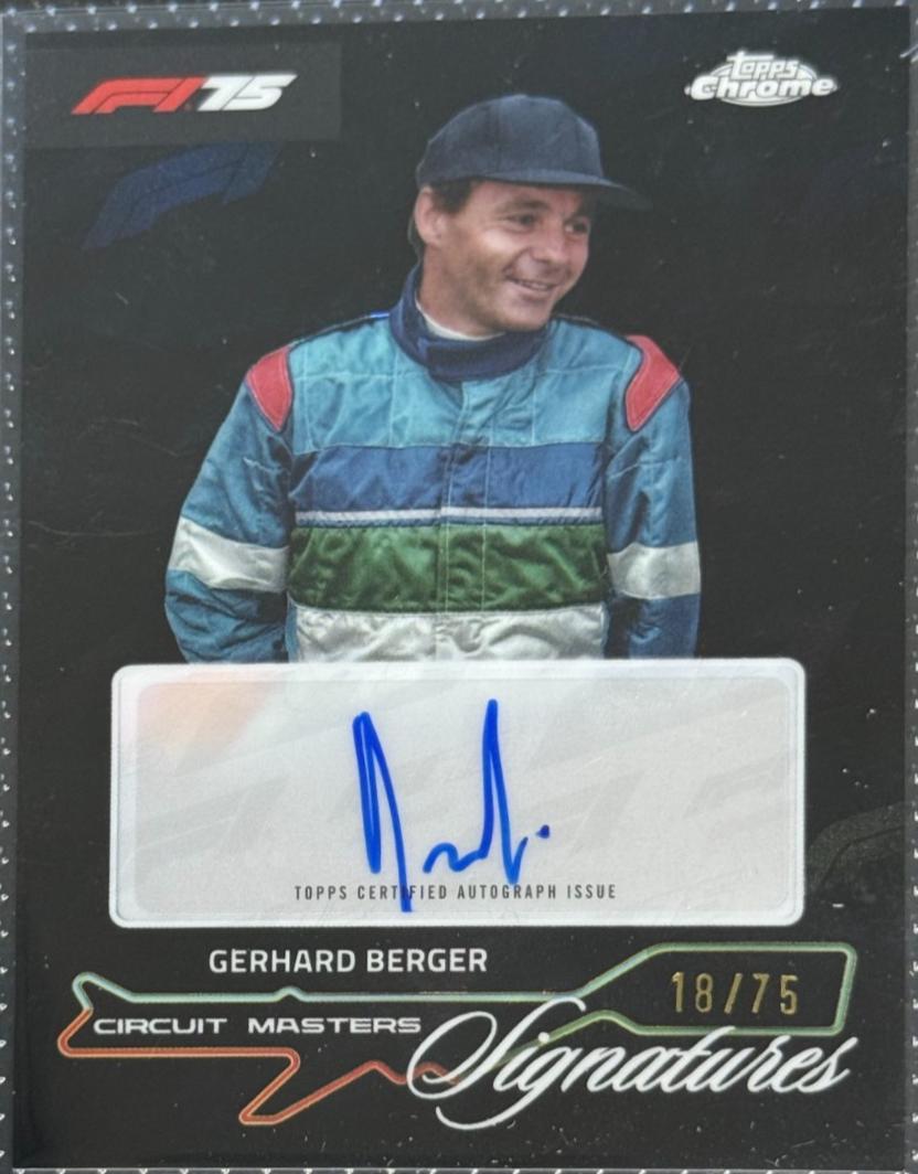 Gerhard Berger [75th Anniversary Refractor] #CMS-BER