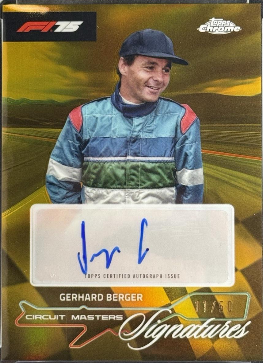 Gerhard Berger [Gold Refractor] #CMS-BER