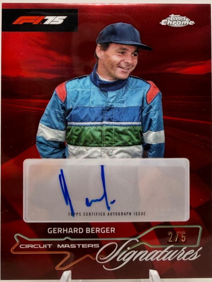 Gerhard Berger [Red Refractor] #CMS-BER