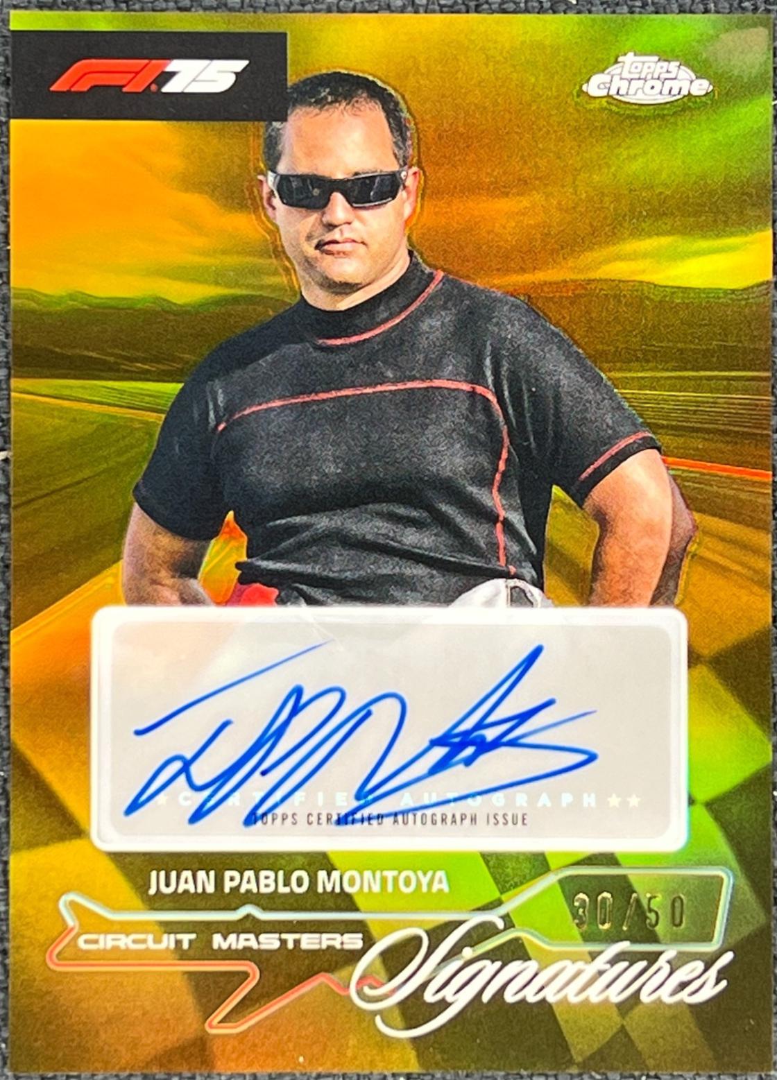 Juan Pablo Montoya [Gold Refractor] #CMS-MON