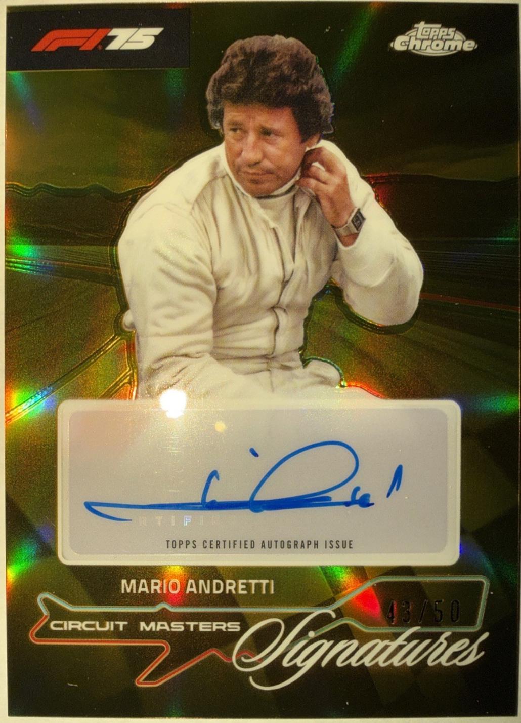 Mario Andretti [Gold Refractor] #CMS-MA
