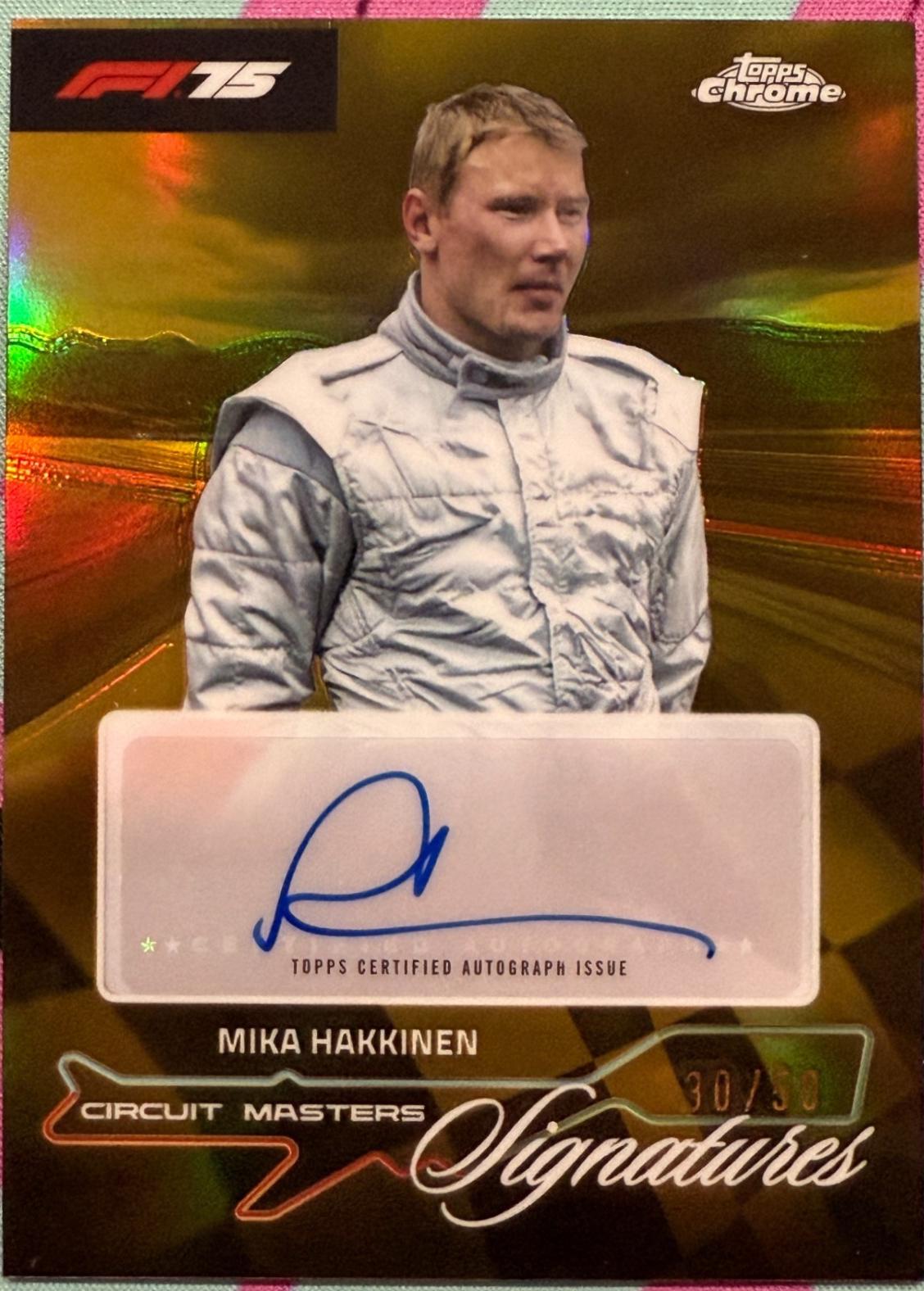 Mika Hakkinen [Gold Refractor] #CMS-MH