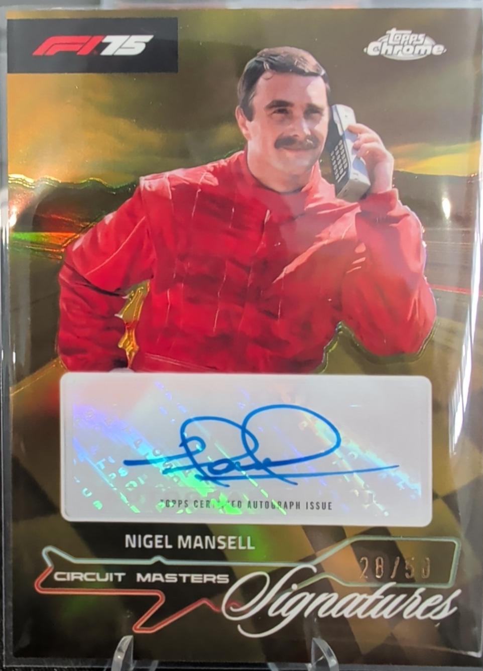 Nigel Mansell [Gold Refractor] #CMS-MAN