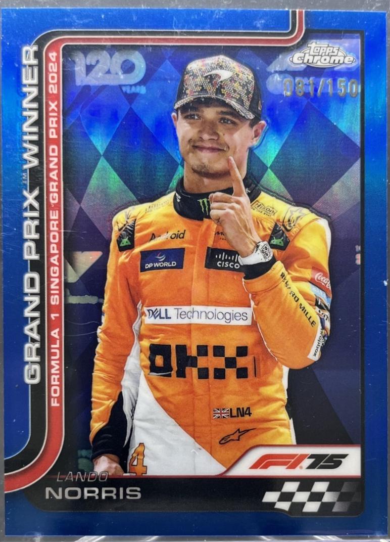 Lando Norris [Blue Refractor] #110