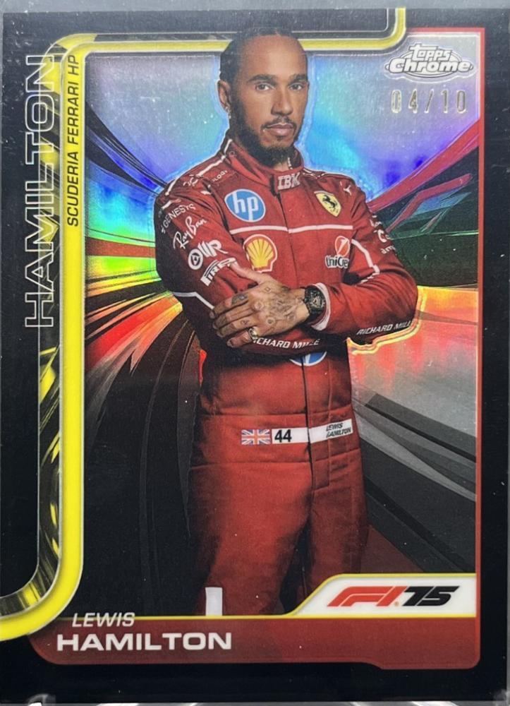 Lewis Hamilton [Black Refractor] #4