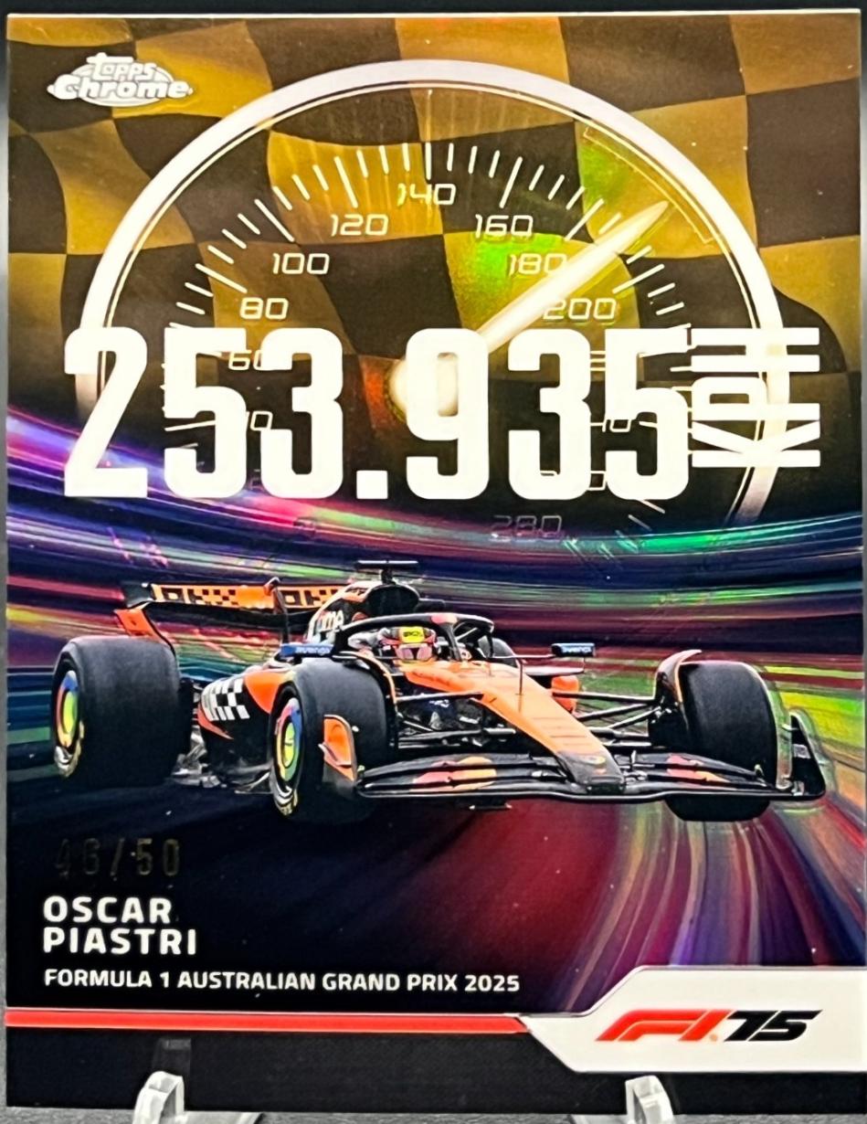 Oscar Piastri [Gold Refractor] #TS-3