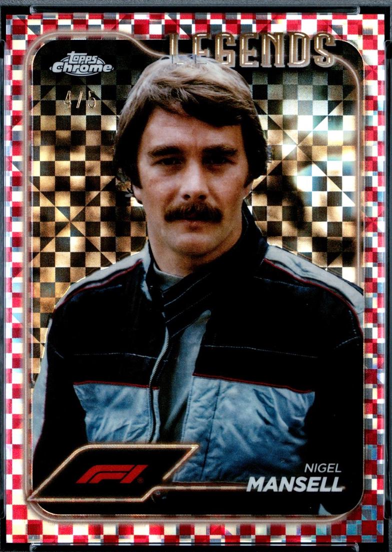 Nigel Mansell [Checker Flag Red Refractor] #189