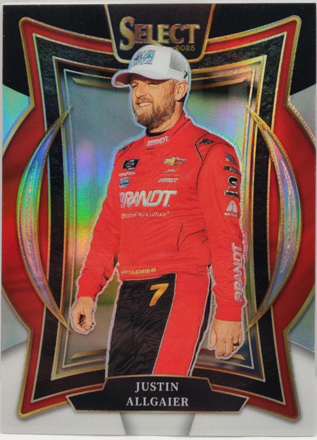 Justin Allgaier [Black White Prizm] #83