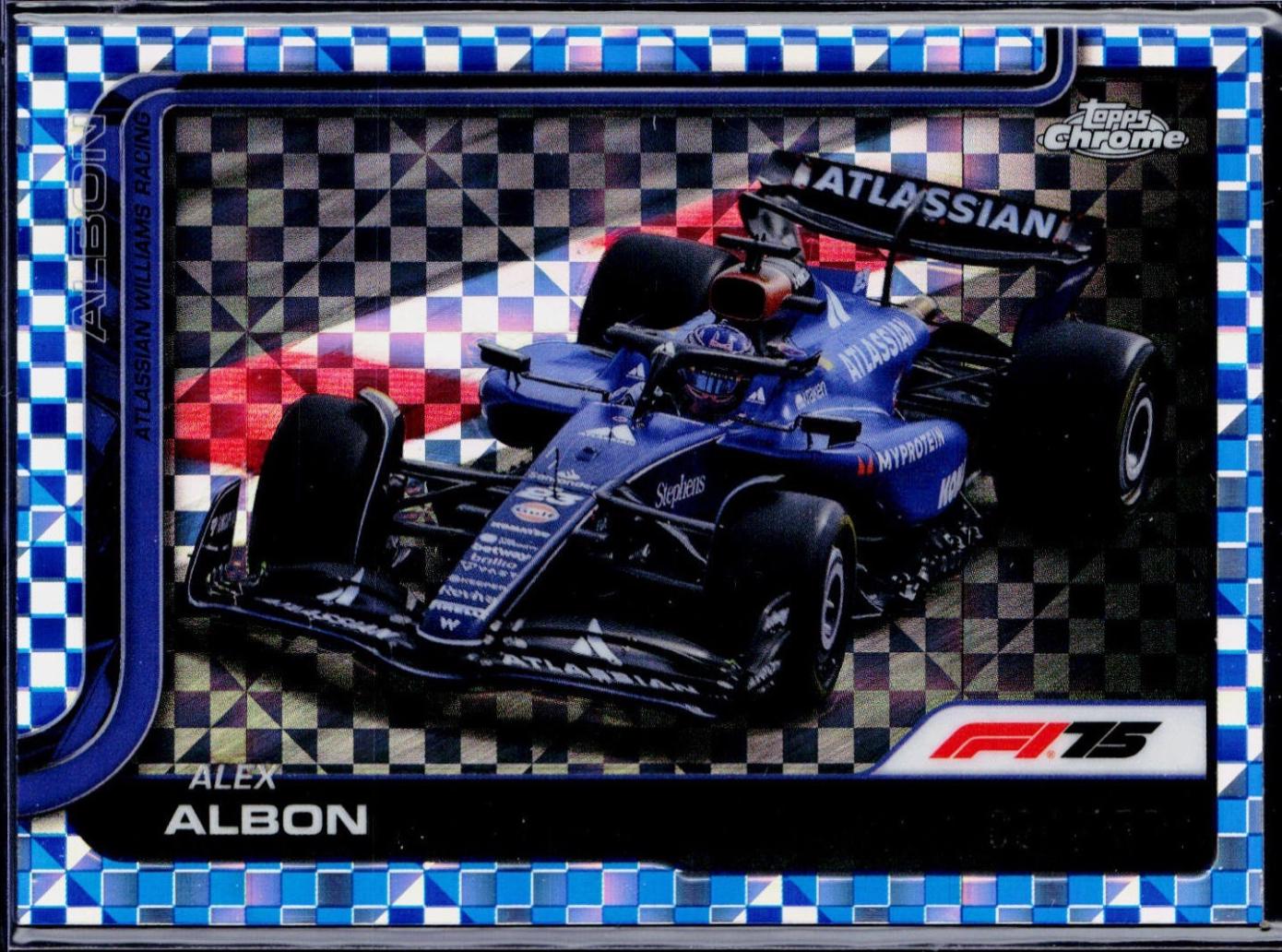 Alex Albon [Blue Checker Flag Refractor] #89