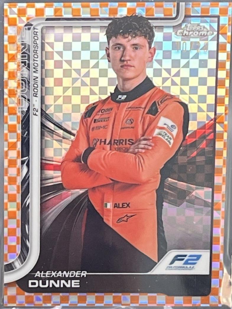 Alexander Dunne [Orange Checker Flag Refractor] #35