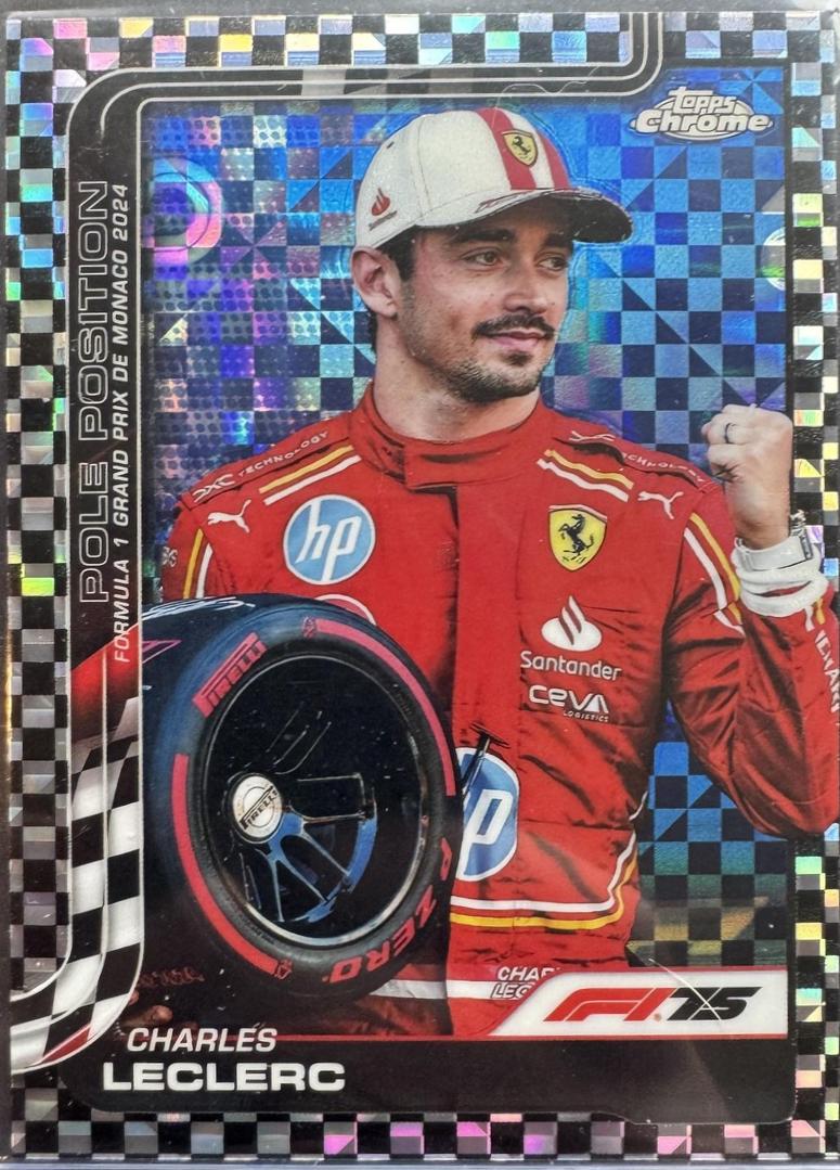 Charles Leclerc [Black Checker Flag Refractor] #118