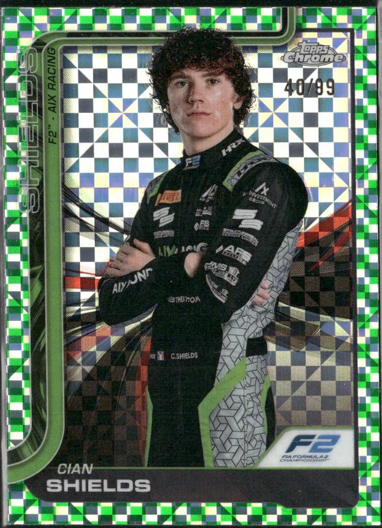 Cian Shields [Green Checker Flag Refractor] #38