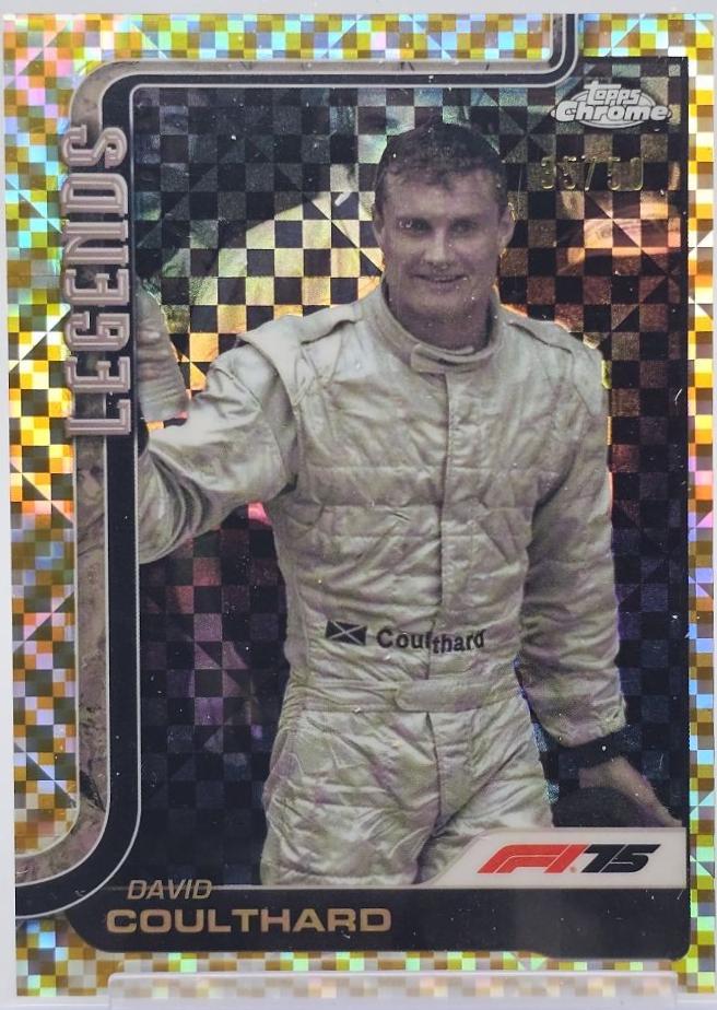 David Coulthard [Gold Checker Flag Refractor] #151