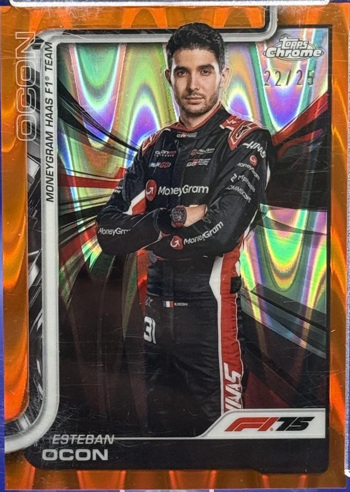 Esteban Ocon [Orange RayWave Refractor] #13