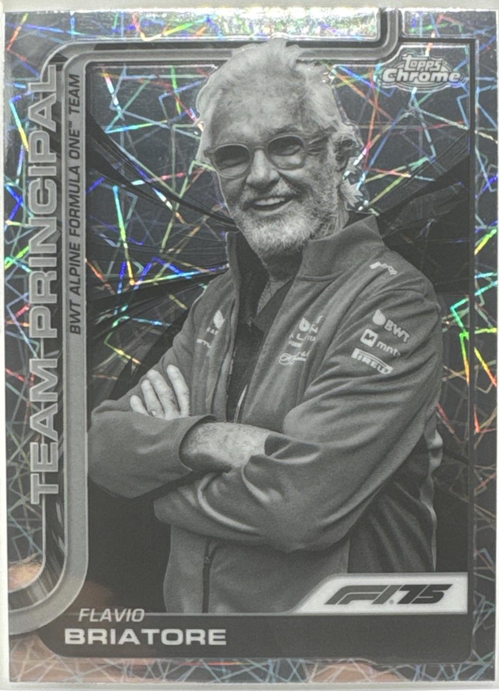 Flavio Briatore [Black White Lazer Refractor] #199