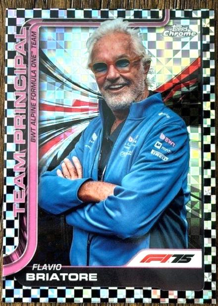 Flavio Briatore [Checker Flag Refractor] #199