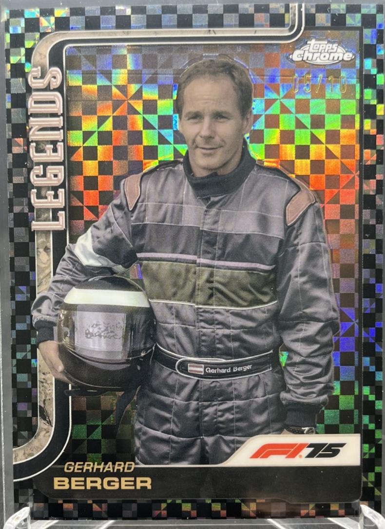 Gerhard Berger [Black Checker Flag Refractor] #153
