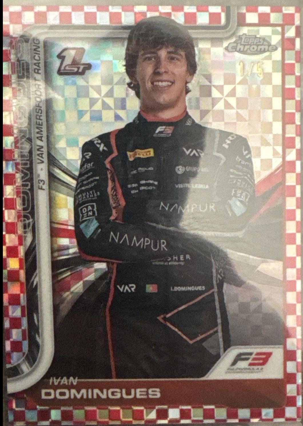 Ivan Domingues [Red Checker Flag Refractor] #60