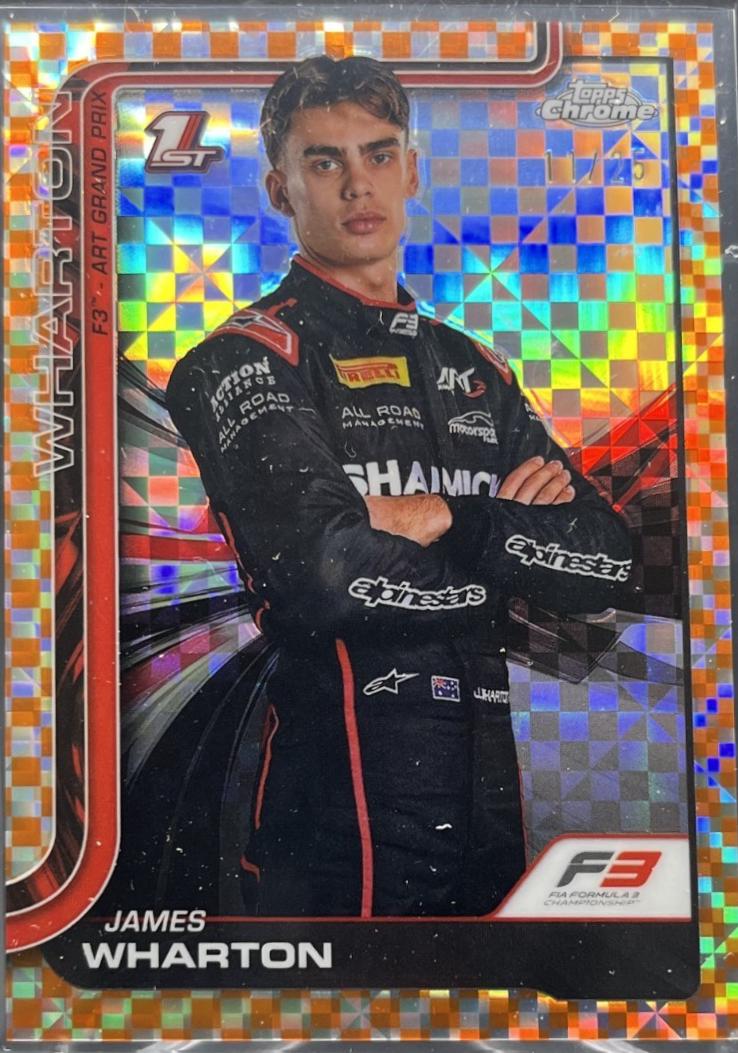 James Wharton [Orange Checker Flag Refractor] #61