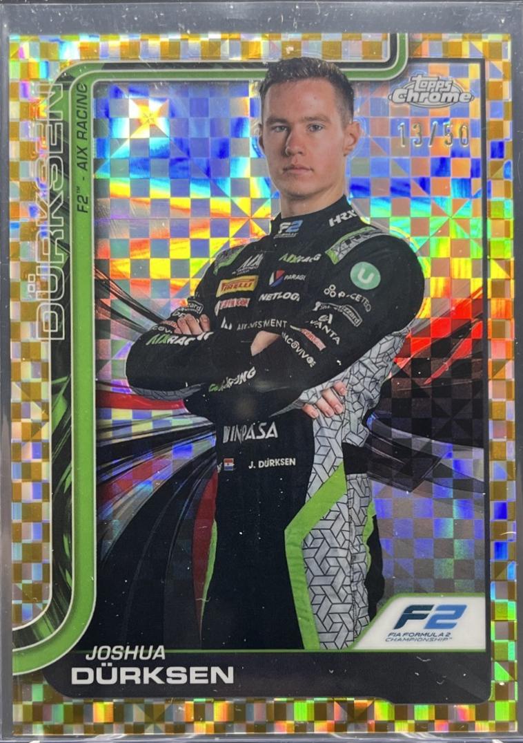 Joshua Durksen [Gold Checker Flag Refractor] #37