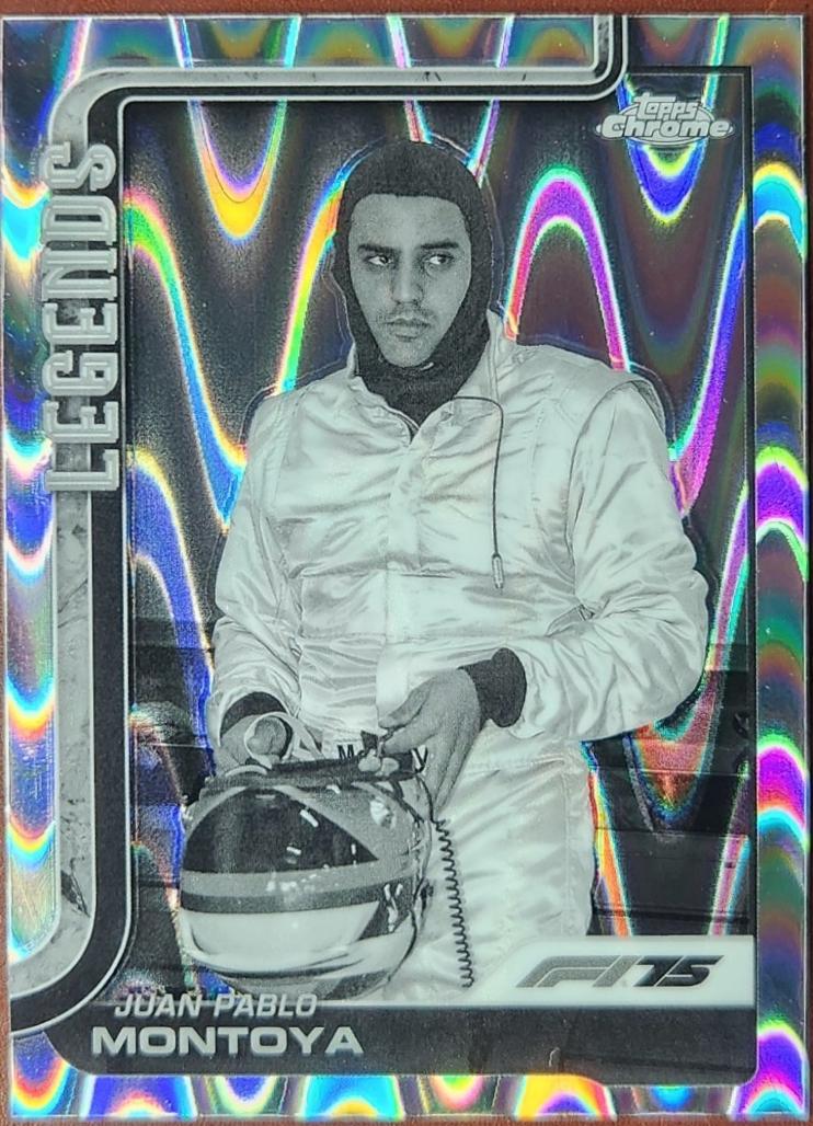 Juan Pablo Montoya [Black White RayWave Refractor] #156