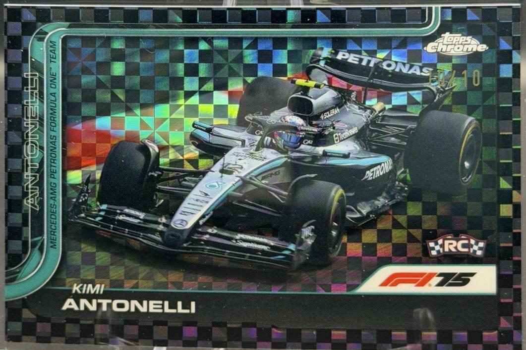 Kimi Antonelli [Black Checker Flag Refractor] #80