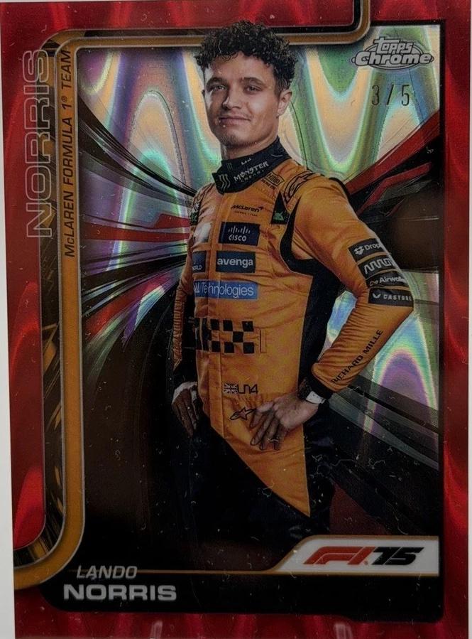 Lando Norris [Red RayWave Refractor] #5