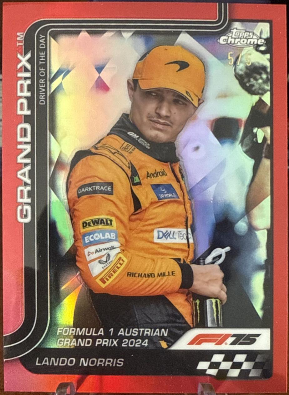 Lando Norris [Red Refractor] #132
