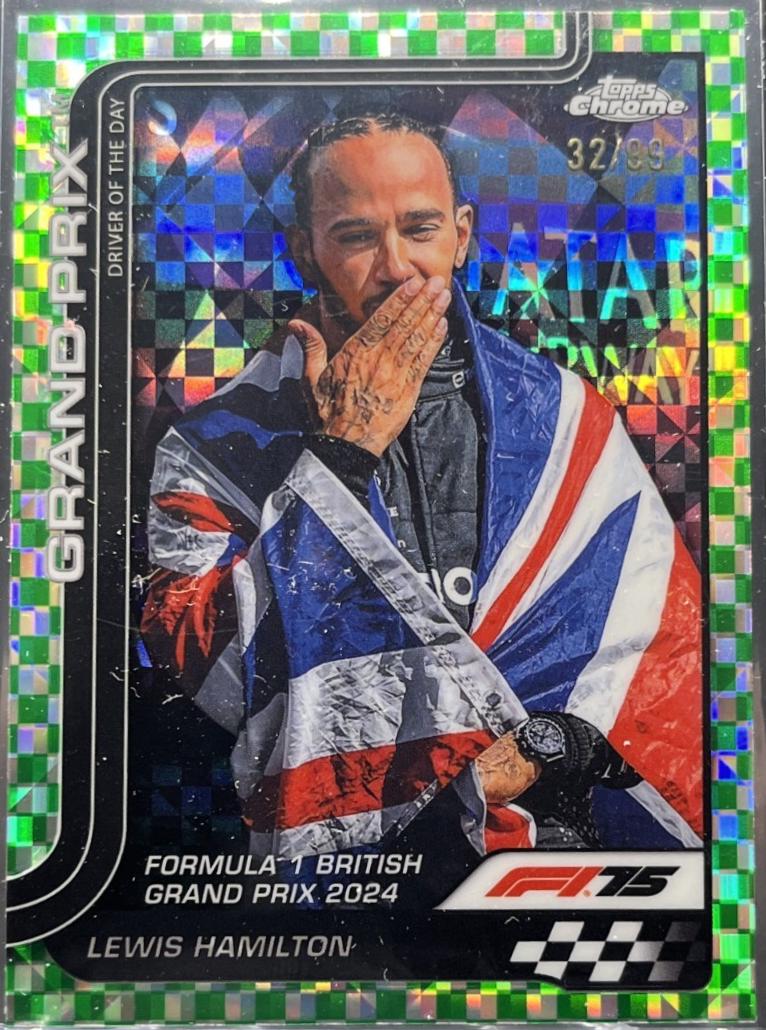 Lewis Hamilton [Green Checker Flag Refractor] #133