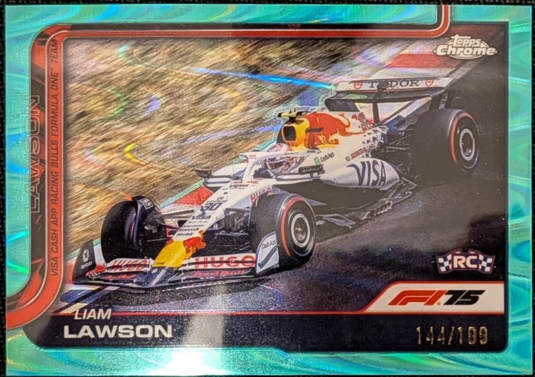 Liam Lawson [Aqua Raywave Refractor] #83