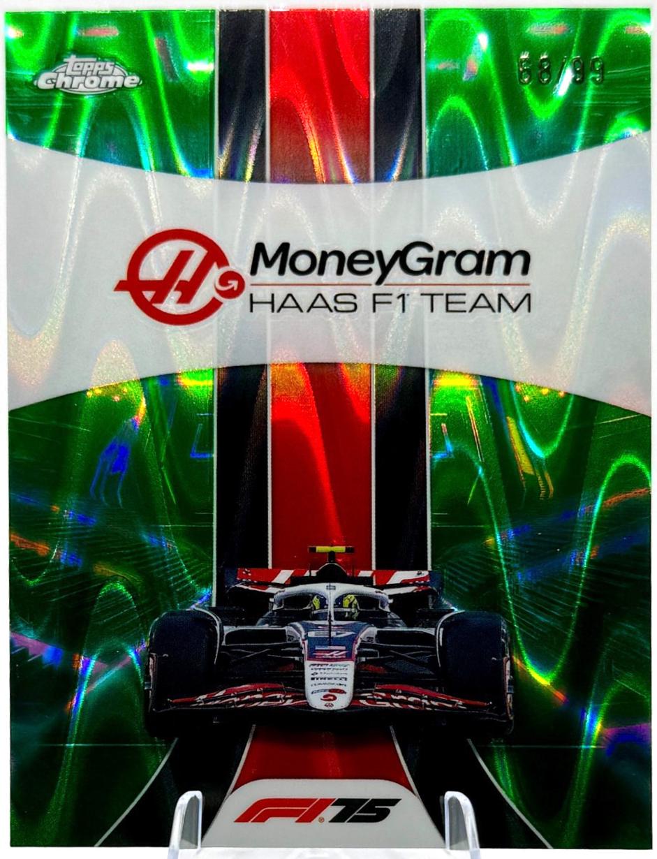 MoneyGram Haas F1 Team [Green RayWave Refractor] #180
