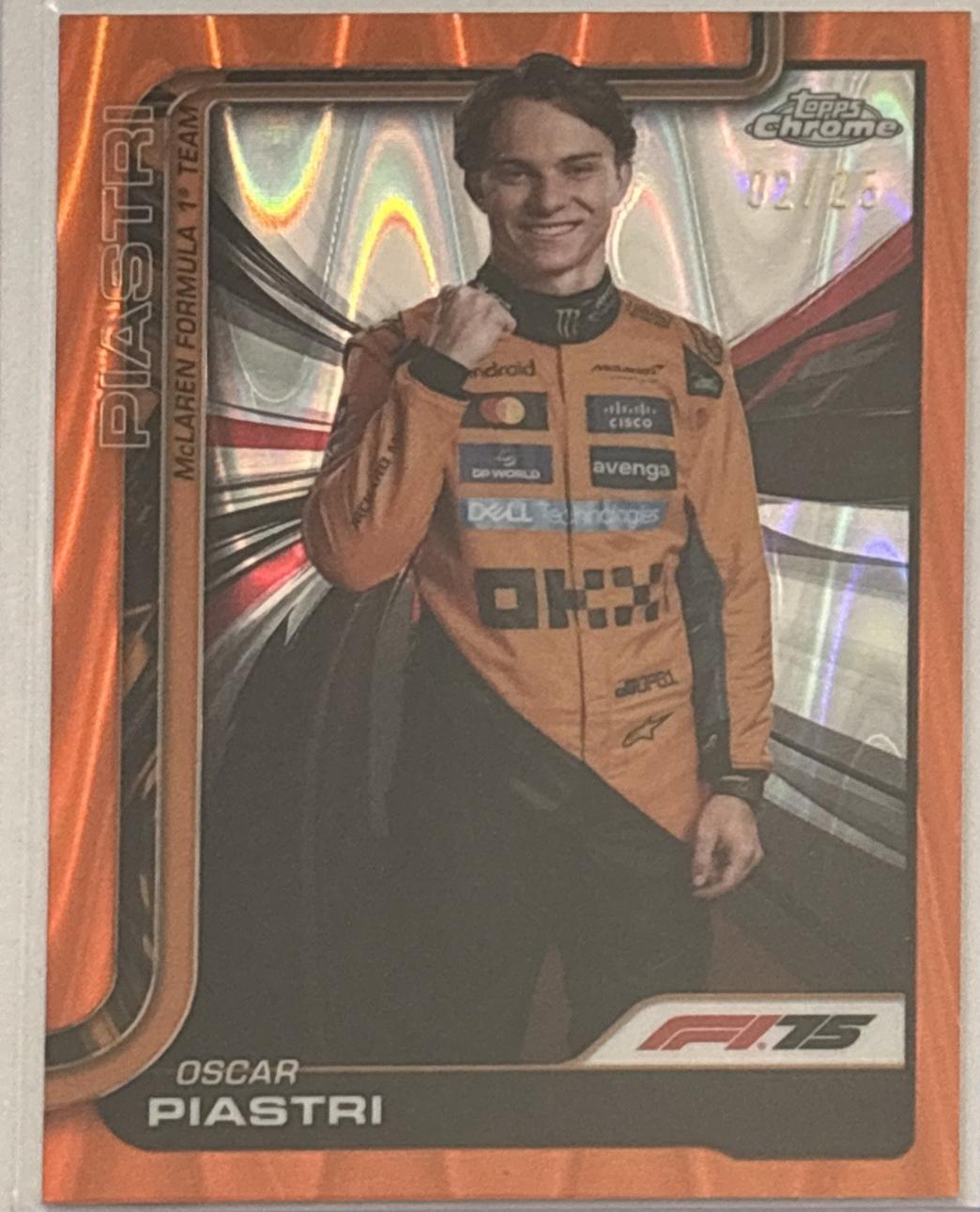Oscar Piastri [Orange RayWave Refractor] #6