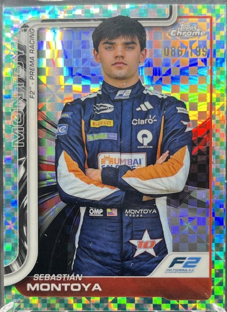 Sebastian Montoya [Aqua Checker Flag Refractor] #30
