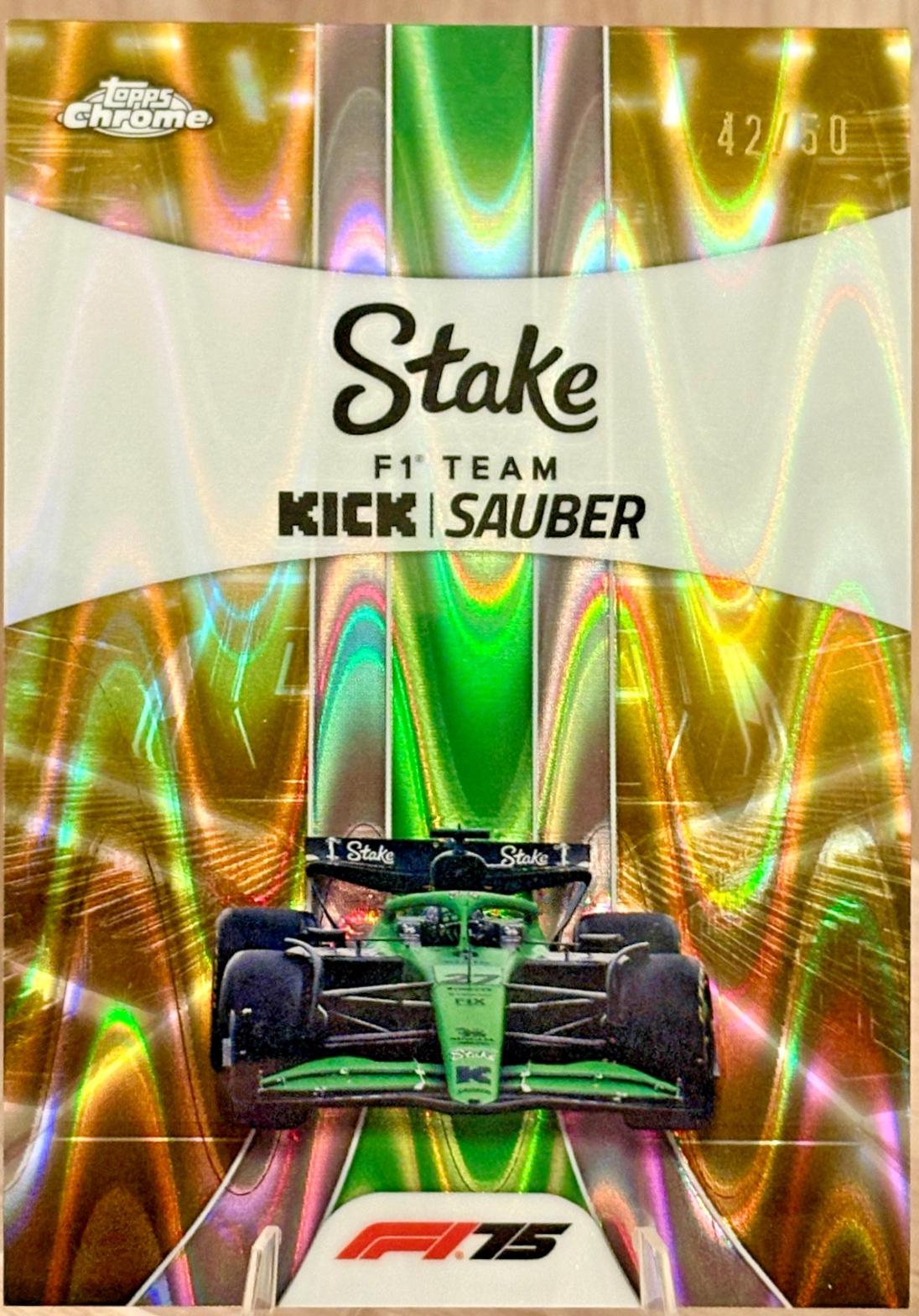 Stake F1 Team KICK Sauber [Gold RayWave Refractor] #183
