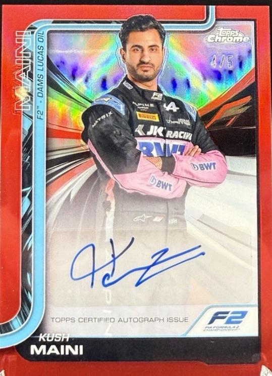 Kush Maini [Red Refractor] #CAC-MAI