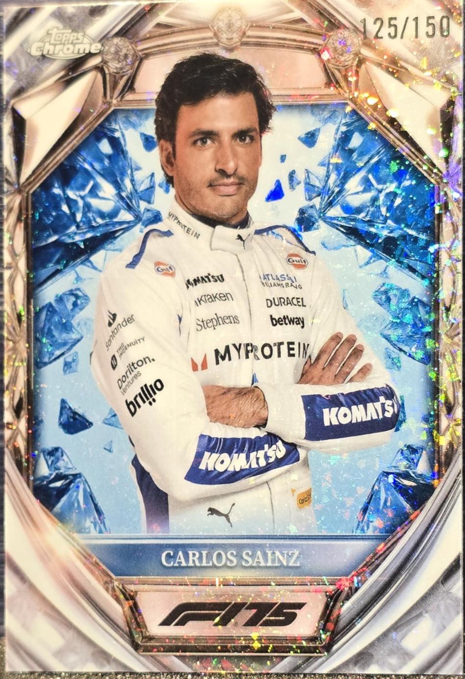 Carlos Sainz [Blue Mini-Diamond Refractor] #D75-18