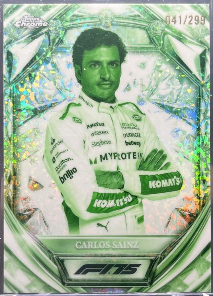 Carlos Sainz [Night Vision Mini-Diamond Refractor] #D75-18