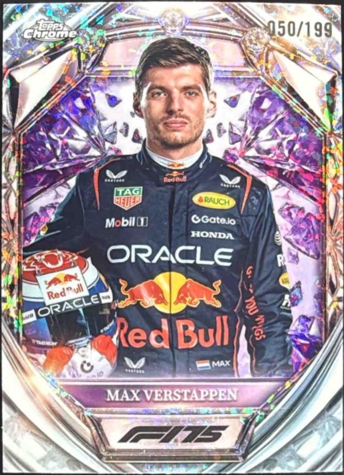 Max Verstappen [Purple Mini-Diamond Refractor] #D75-1