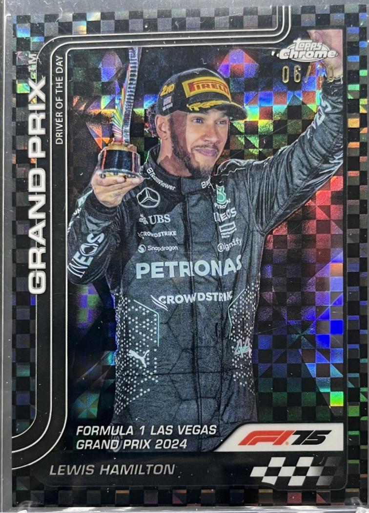 Lewis Hamilton [Black Checker Flag Refractor] #143