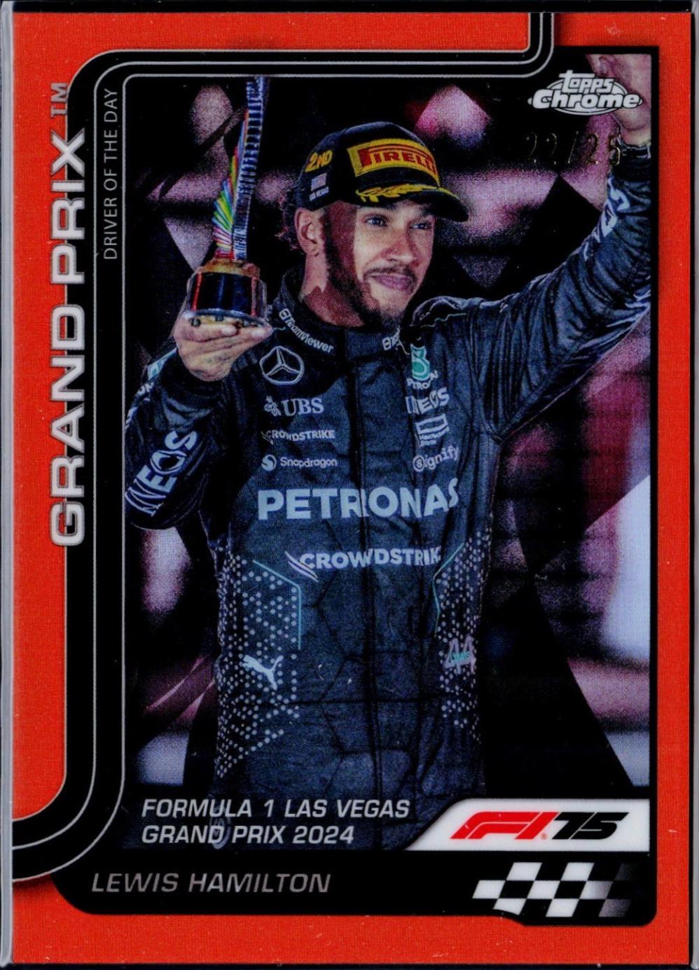 Lewis Hamilton [Orange Refractor] #143