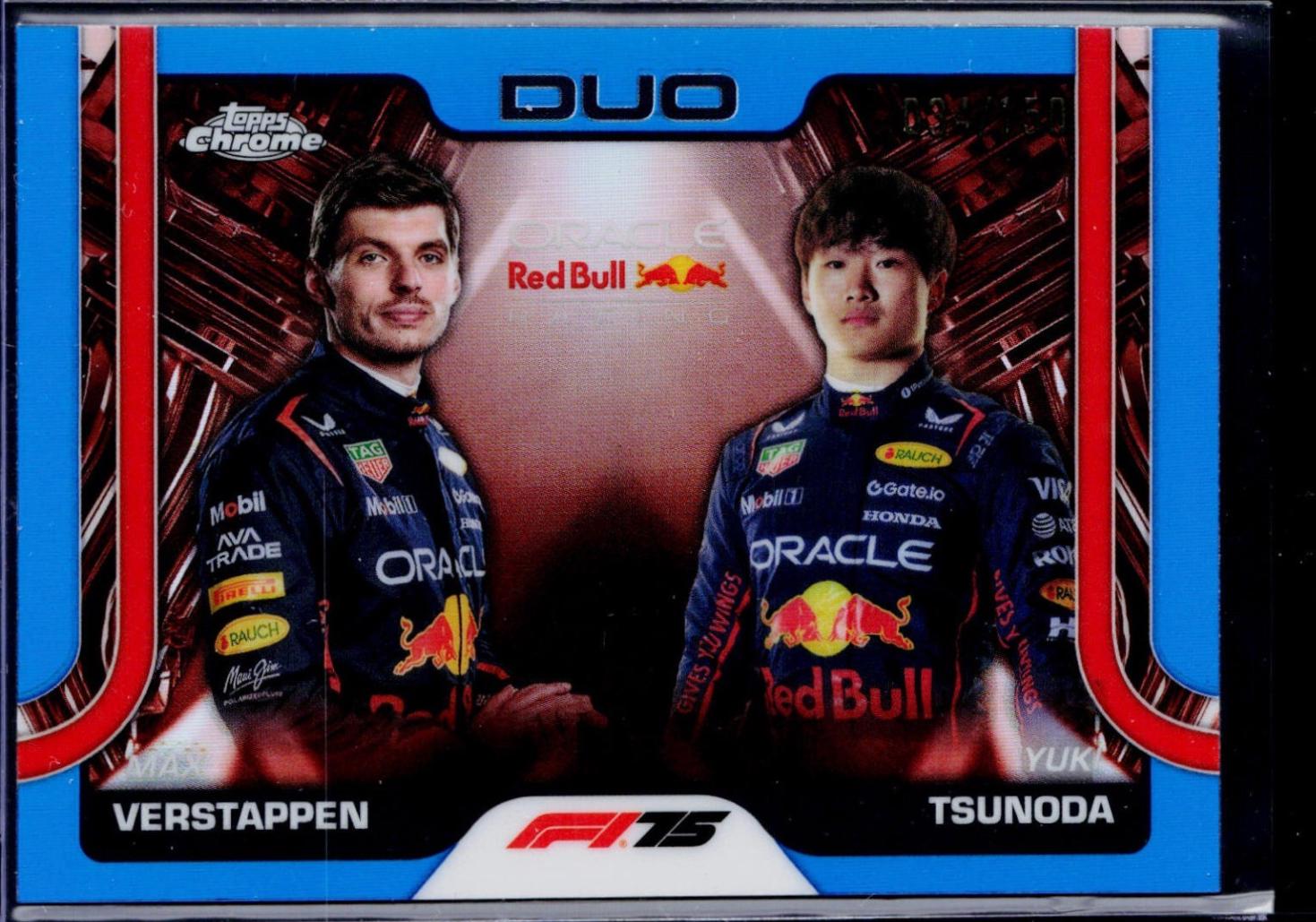 Max Verstappen / Yuki Tsunoda [Blue Refractor] #164