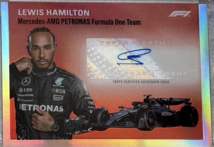 Lewis Hamilton [Orange Refractor] #1954-HAM