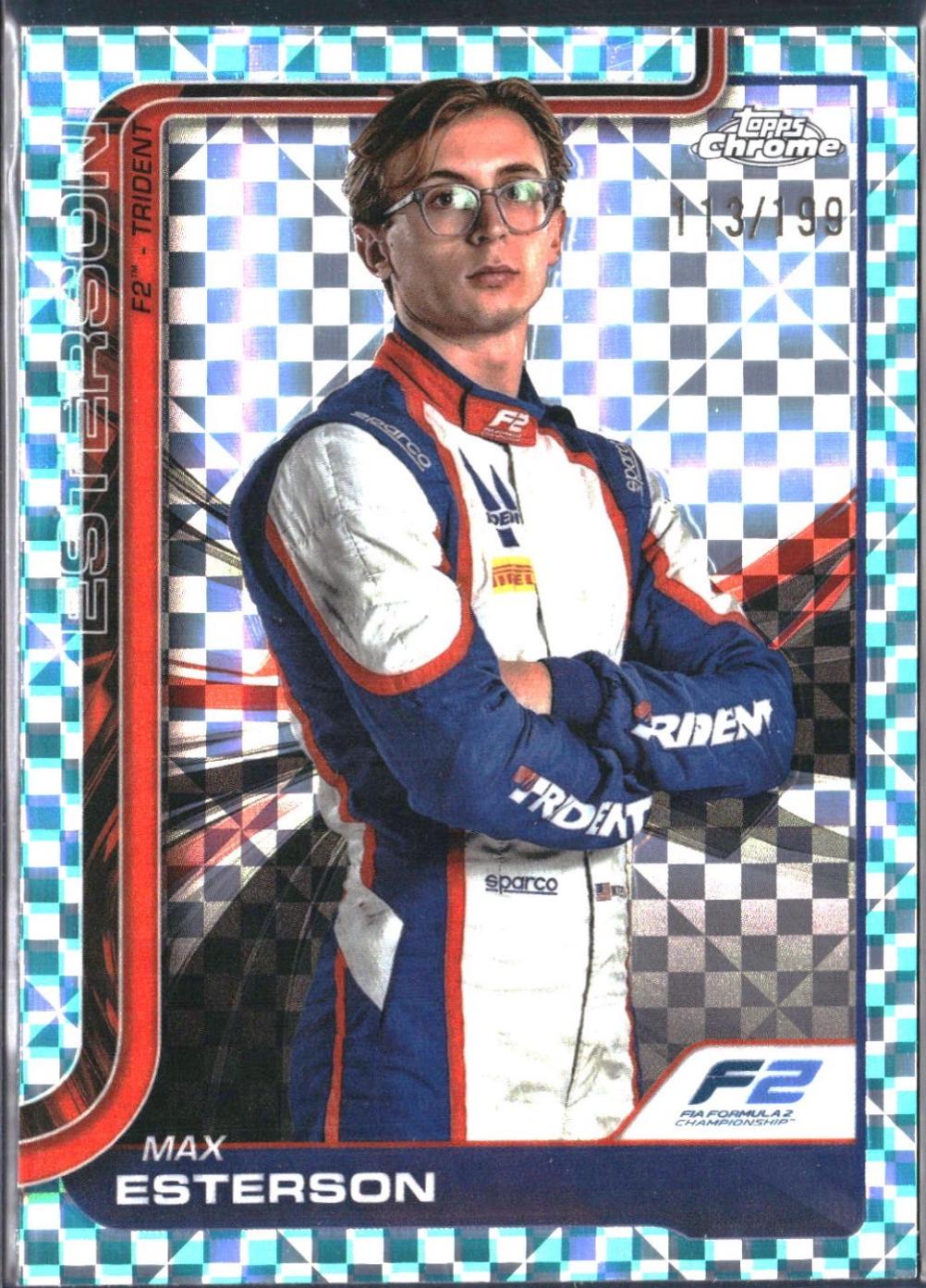 Max Esterson [Aqua Checker Flag Refractor] #39