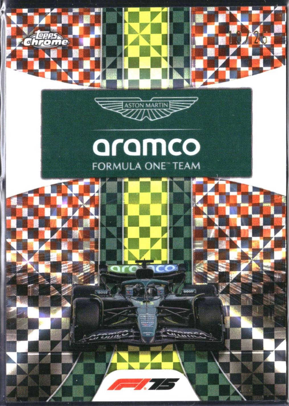 Aston Martin Aramco [Orange Checker Flag Refractor] #178