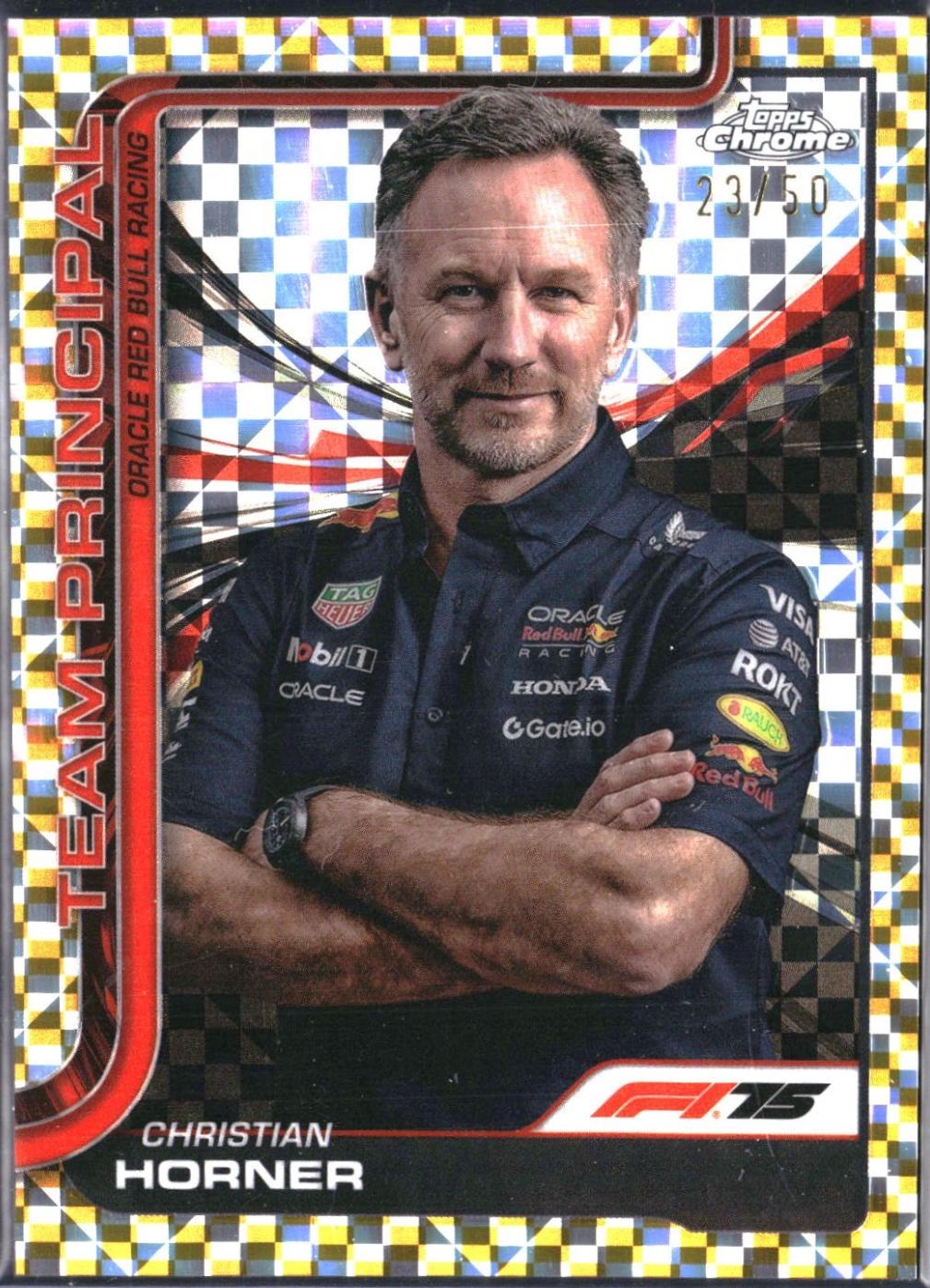 Christian Horner [Gold Checker Flag Refractor] #192