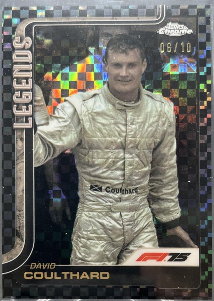 David Coulthard [Black Checker Flag Refractor] #151