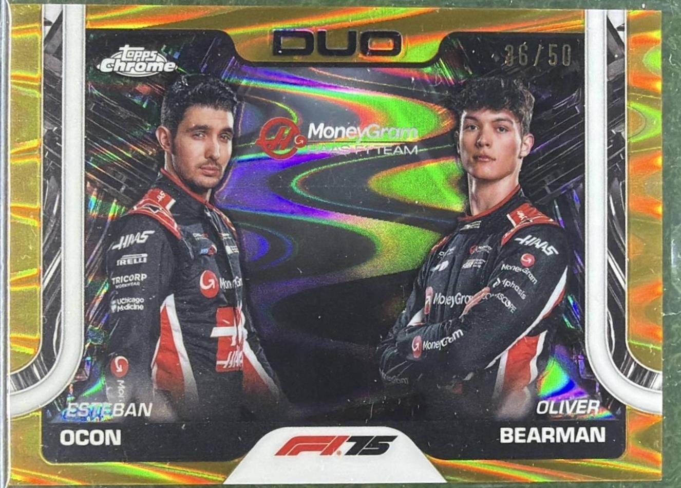 Esteban Ocon / Oliver Bearman [Gold RayWave Refractor] #170