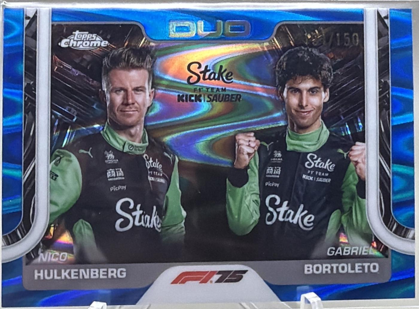 Nico Hulkenberg / Gabriel Bortoleto [Blue RayWave Refractor] #173