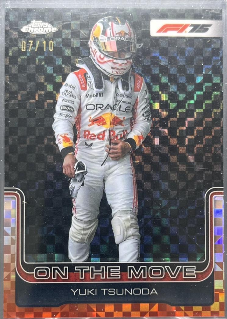 Yuki Tsunoda [Black Checker Flag Refractor] #184