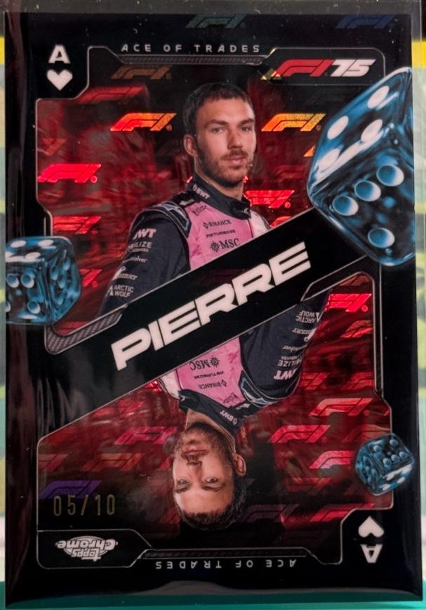 Pierre Gasly [Black Refractor] #SCA-9